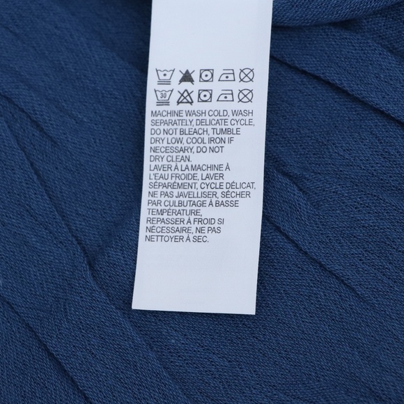 Lucky Brand Cutout Peasant Top Blue Small - Picture 9 of 9